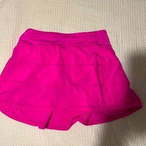 Lululemon sonic pink pace rival skirt